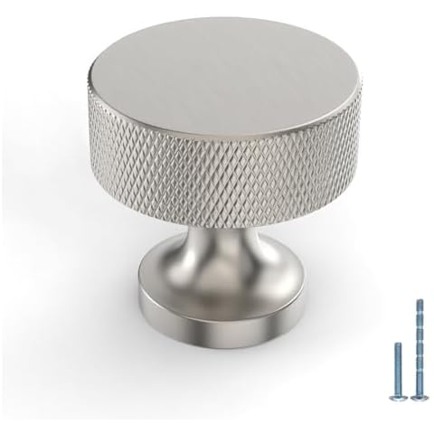 Amerdeco Brushed Satin Nickel Cabinet Knobs 10 Pack Cover