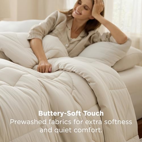 Bedsure Twin XL Comforter, Down Alternative Duvet Insert for All Season by Bedsure - Used condition - Image 3