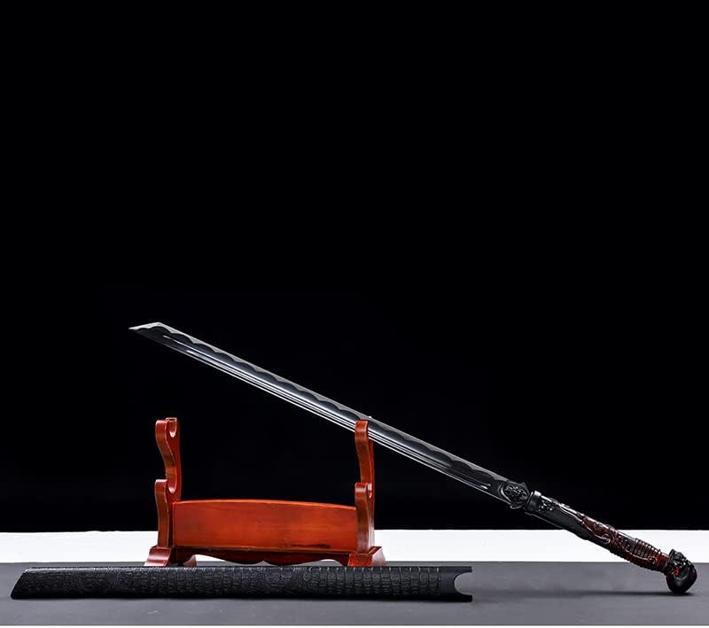 Hand Ground Full Tang Katana Personality Skull Handle High Toughness Tang Transverse Knife Sharp Sword - Image 3