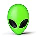 Car 3D Logo Metal Aliens Auto Truck Motorcycle Emblem Badge Sticker Decal (Green Black Eye)