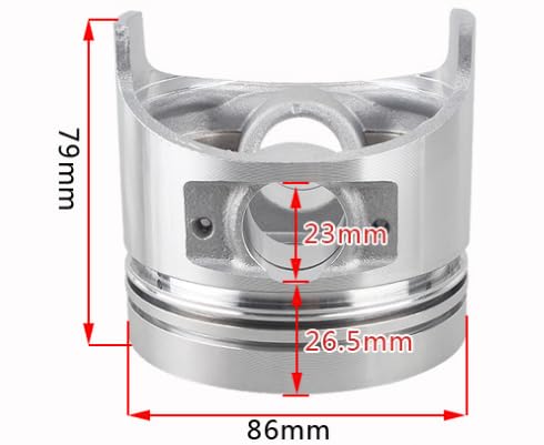 MIP Bypass1 Hi-Flow Pistons, 5-Hole X 1.3mm, 1/8th Scale, 2 MIP23401
