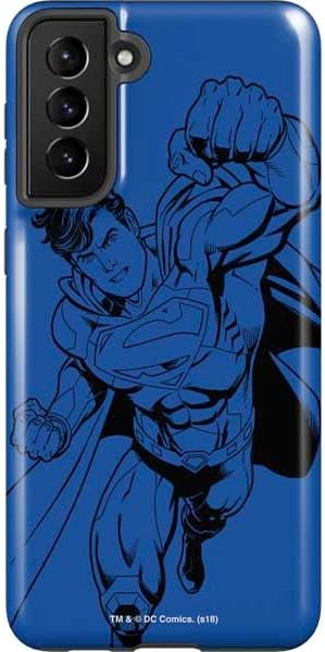 Skinit Pro Phone Case Compatible with Galaxy S21 Plus 5G - Officially Licensed DC Comics Superman Pastel Art Design