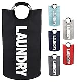 Neatkeep Large Laundry Bags for Heavy-Duty Use with Aluminum Handles, Collapsible Fabric Laundry Bas