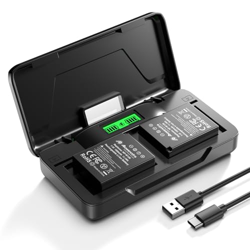 NP-W126S Battery and 20W Fast Dual Charger Compatible with Fuji X-T100, X-T200, X100F, X100V, X100VI, X-S10, X-A5, X-A10, X-E4, X-Pro2, X-Pro3, X-T1, X-T2, X-T3, X-T10, X-T20, X-T30 II