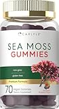 Carlyle Sea Moss Gummies | 70 Count | Strawberry Blueberry Flavor | Vegan, Non-GMO, Gluten Free Supplement