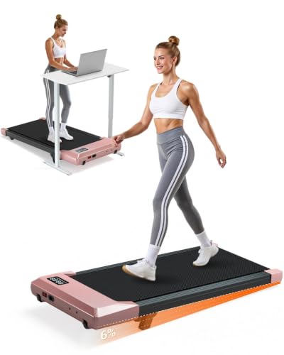 Image of 6% Incline 300 lbs Walking Pad Under Desk Treadmill