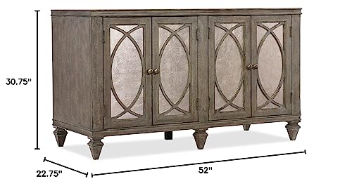 Hooker Furniture Rustic Glam Storage Credenza in Light Wood