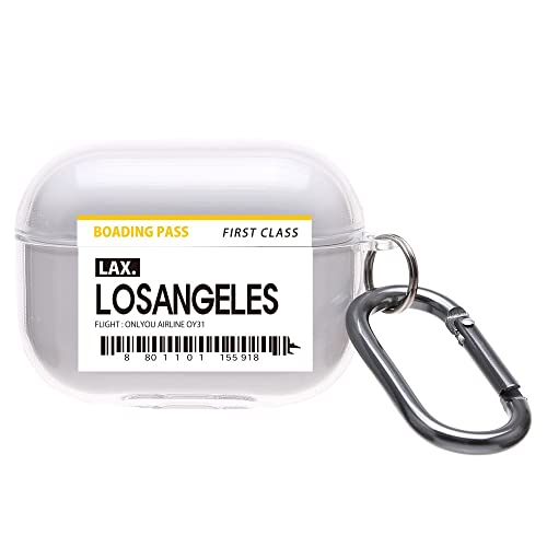 ONLYOU Airpods pro2�p �P�[�X ������� �؍� ���킢�� PC ���� �N���A �`�P�b�g �q�� �V���v�� �J���r�i �G�A�|�b�h �G�A�|�b�Y �v�� �J�o�[ ���f�B�[�X �����Y (AirpodsPro(��1/2����) LOSANGELES)