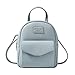 Aomiduo Mini Rucksack Damen, kleine Umhängetasche Reise Umhängetaschen Handtasche Brieftasche Leder Schulranzen Schultasche Tagesrucksack, Geschenke für Mädchen, Blau