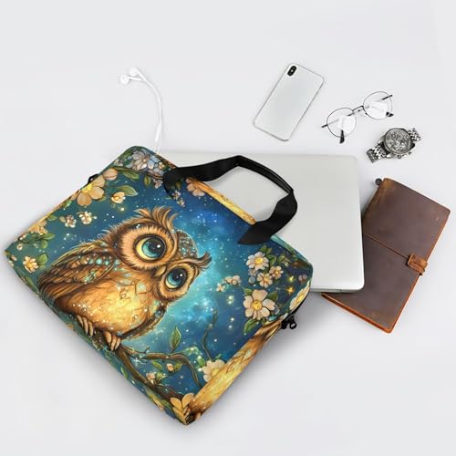 Maletín para laptop ALAZA Owl Cherry 13-15.6 pulg miniatura 7