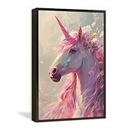 Amazon.co.jp: 絵画 おとぎ話のユニコーン アートパネル ポスター