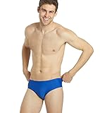 Iswim Essential Solid Brief Swimsuit Men’ Competitive Swimwear, Drawstring Waist, UPF 50+, Chlorine...
