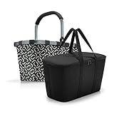 reisenthel, Set aus carrybag BK + coolerbag UH, BKUH, Einkaufskorb mit passender Kühltasche, Frame Signature Black + Black