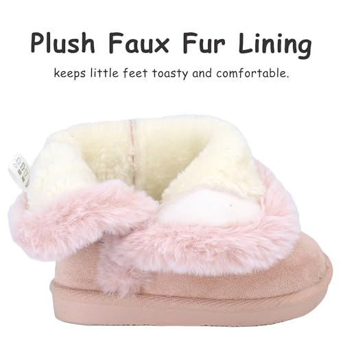 Femizee Girls Boys Warm Winter Boots Kids Outdoor Snow Boots(Toddler/Little Kid)2