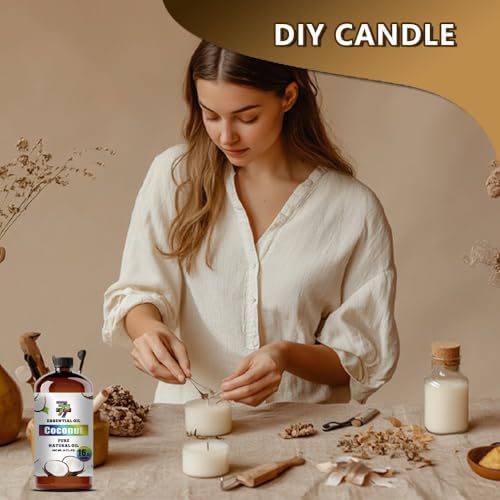 Image of Coconut Essential Oil for Diffuser Massage Home Coconut Oil 16 fl oz