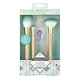 Ecotools Glossy Finish MakeUp Brush Set, Beige/Green (Set of 5)