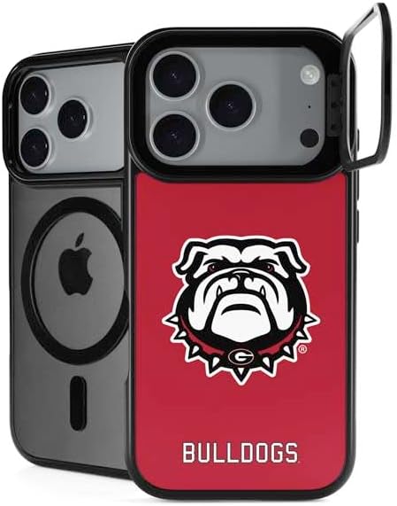 Skinit Kickstand Phone Case Compatible with iPhone 17 Pro Max - Officially Licensed University of Georgia Bulldogs Mascot Design