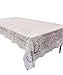 GEFEII White Lace Tablecloth Rectangular for Rectangle Table Crochet Lace Tablecloths Oblong lace Table Covers 60"X104" for Kitchen Wedding Party Decoration