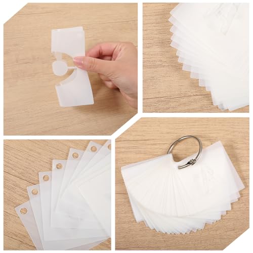 144 Pcs Letter and Number Stencils 4 Sizes Alphabet Number Templates and 4 Binder Ring Reusable Plastic Stencils for Painting on Wood, Walls, Fabric, Signs, Doors, DIY Art and Craft Projects - Thumbnail 3