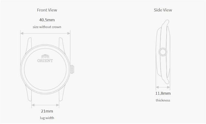 Amazon.com: Orient Men's 2nd Gen. Bambino Ver. 1 Stainless Steel  Japanese-Automatic Watch with Leather Strap, Brown, 21 (Model: FAC00005W0)  : Clothing, Shoes \u0026 Jewelry