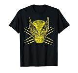 Marvel X-Men Wolverine Yellow Retro Comic Face Logo T-Shirt T-Shirt
