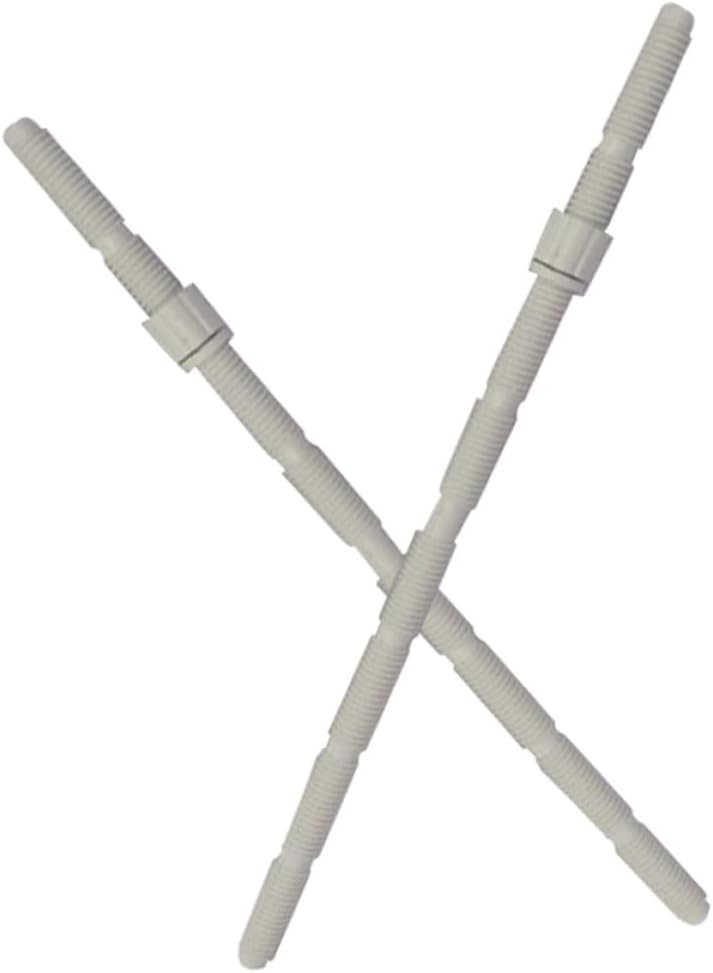 2pcs Toilet Button Rods Replacement Dual Flush Button Rods Plastic Toilet Push Aid for Tank Flushing Parts Compatible with Standard