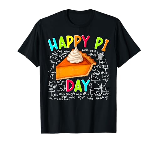 Happy Pi Day Math Equation Pie Equation Boy Girl Teacher T-Shirt