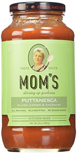 moms Pasta Sauce, Puttanesca, 24 Ounce (Pack of 6)