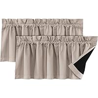 Tenda Da Cucina Corta Con Mantovana - Lino/cotone, Stile Floreale, 90x30cm - Foto 3