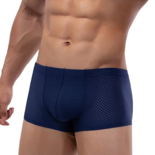Men's Sexy Mesh Shorts Boxers Underwear Breathable Panties Boxershorts Male Soft Underpants2