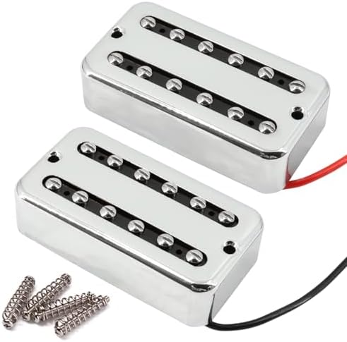 Humbucker Crema Anelli Curvi Bridge E Neck 2 Anelli Montaggio Per - Foto 8