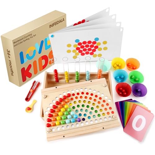 50% Off INIFEIDALA Montessori Wooden Counting Toy for Ages 3-6 - Image 2