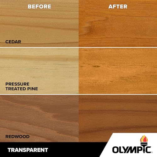 Olympic Maximum 1 gal. Cedar Transparent Exterior Stain and Sealer in One Low VOC by OLYMPIC - Image 7