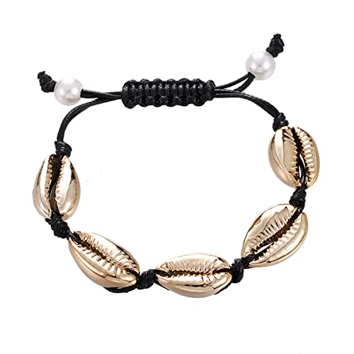 Bracelet femme perles tricotées main et nacre idée cadeau idéal