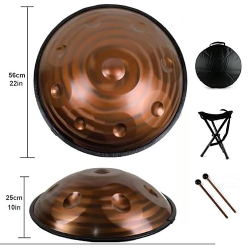 Set de handpan acero 22 pulg 9 notas tono D menor miniatura 7