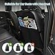 Cozary Auto Rückenlehne Schutz 70x50 cm, Autositz Schutz Rückseite Kinder mit 2 Großen Taschen, Oxford Tuch Verhindern Kick Auto Rücksitz