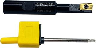 GBJ 90 ° Square Shoulder Indexable End Mill Indexable Face Mill Arbor End Milling Shell Cutter APMT1135 APMT1604 Milling Insert (3/8"×1/2"× 3" milling Holder with APKT1135 Insert)