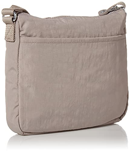 Kipling Womens Womenã‚Â€™S Sebastian Bag, Super Light, Durable Messenger Bag, Nylon Shoulder Crossbody Bag, Grey Gris, 9 L X 8.5 H 1.75 D Us #TOP1