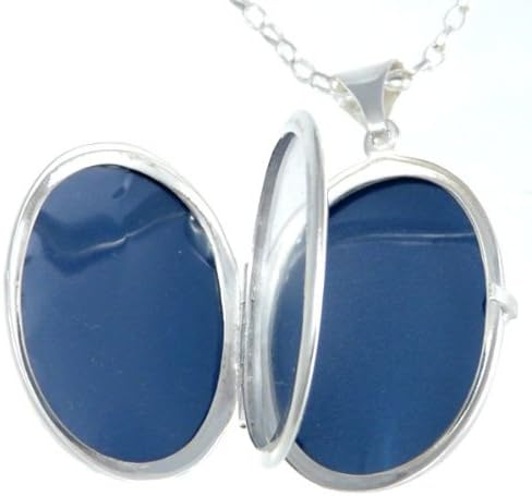 Sterling Silver Celtic Family Locket Pendant Necklace with 18" Silver Chain - 4 Photo Windows Inside - Jewellery Gift Box