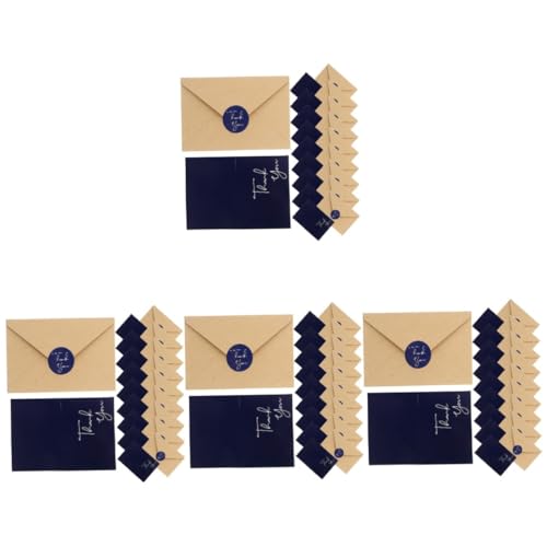 Cartes de Remerciement avec Enveloppes Lot de 40 au Format Standard pour Mariages