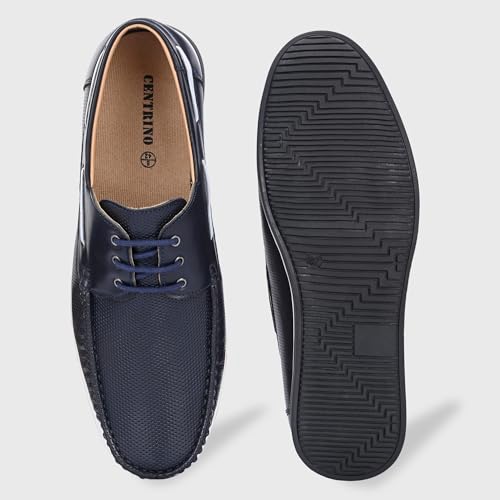 Image of Centrino Office Formal Shoes for Men | Shoes for Man Stylish | Lace-Up Design | Cushioned Insole | Lightweight Comfortable Leather Shoes | Mens Formal Shoes for Business Professional & Daily Office Wear (7630)
