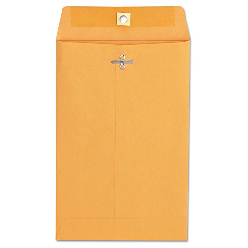 Universal 35260 Kraft Clasp Envelope, 28lb, #55, 6 x 9, Brown Kraft, 100/Box - Thumbnail 3