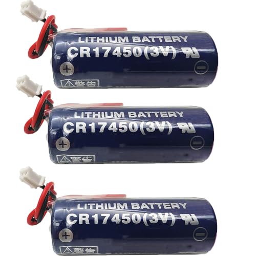 YICUAA�i3����jCR17450 3V 2600mAh PLC�o�b�e���[�A�g���̂ă��`�E���d�r�A�����m��͓d�r�ɓK (CJ1�v���O�t)
