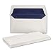 Produktbild 50x Brief-Umschläge - Weiss DIN Lang - 11 x 22 cm - stabiles 110 Gramm Papier mit blauem Seidenfutter - Breite Sattelklappe mit Gummierung - Serie O.P.A.L