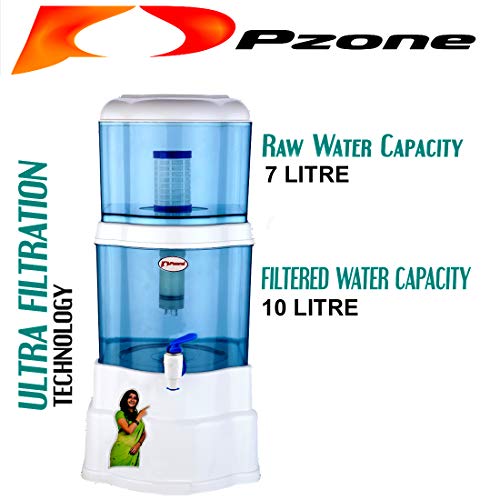 Image of P-zone Aquagem Non Electric Gravity Based UF Water Filter 15 Litre - Effective Filtration for Clean and Safe Drinking Water, Durable and Eco-Friendly Design