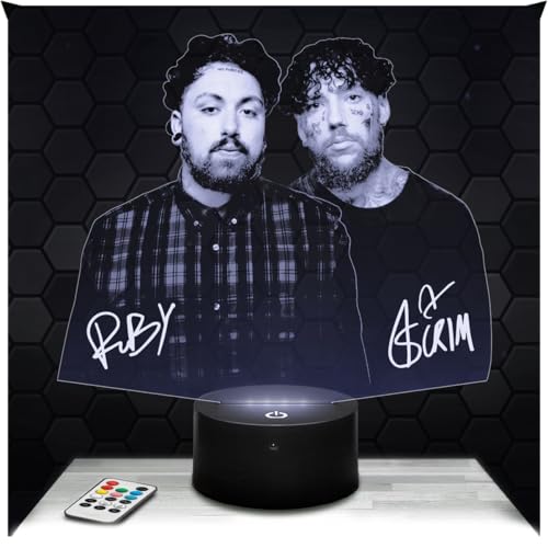 Lampephoto.fr - Lampe 3D Suicide boys Groupe de hip-hop Américain, Veilleuse Tactile Led, Effet Hologramme 3D, Idée Cadeau Noël Anniversaire Homme Femme, Objet décoration chambre