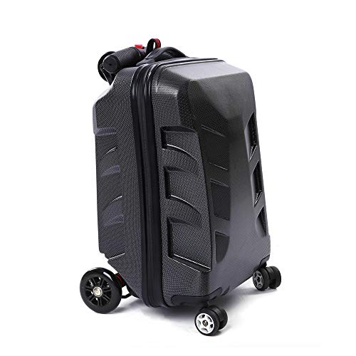 21 inch TSA Lock Scooter Luggage Aluminum Suitcase With Wheels Skateboard Rolling Luggage Travel Trolley Case ¡