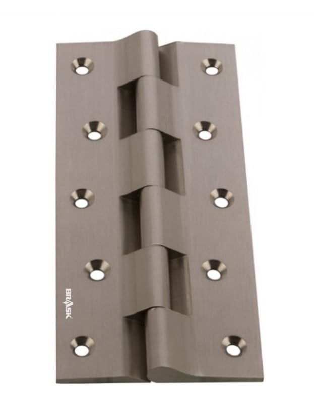 BRASK Brass Railway Hinges 6" x 1.1/4" x 5/32 (150 mm x 32 mm x 4 mm) Heavy Duty Brass Door Hinges (Silver Satin, 1) (B0CGJB57ZB) Amazon Price History, Amazon Price Tracker