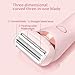 Electric Razor for Women, 2 in 1 Wet & Dry Waterproof Electric Shaver with Removable Heads,Beautibloom Razor,Electric Razors for Women Pubic Hair,Bikini Trimmer (Style A,Pink)