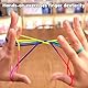 SHPUJUN Fingertwist,Regenbogen Fingerspiel Fadenspiel,Gummitwist,Gummiband Kindergeburtstag,Finger Twist Schnur,Fadenspiele Twister